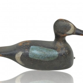Appelant de chasse, sarcelle sculpté en bois, canard, leurre
