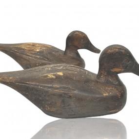 Wooden duck hunting decoys 