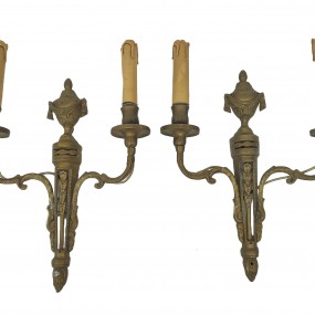 Vintage brass wall lighting fixtures 