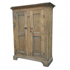 Antique 4 panels pine cupboard, armoire 