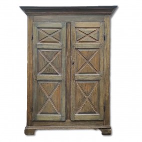 Armoire dite de transition, clous forgés, vers 1820