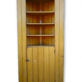 Antique pine corner armoire, cupboard 
