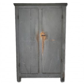 #53484 -  Antique country primitive cupboard, armoire, forged nails 
