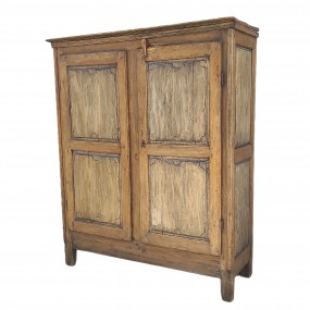 Early 19th century Quebec 8 panels cupboard 