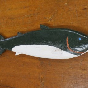 Folk art wooden fish