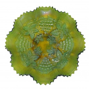 Assiette en verre carnaval, grape and cable, vaisselle de collection Assiette en verre carnaval, grape and cable, vaisselle de collection