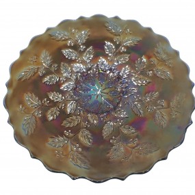 Assiette verre carnaval Holly berry, vaisselle de collection Assiette verre carnaval Holly berry, vaisselle de collection