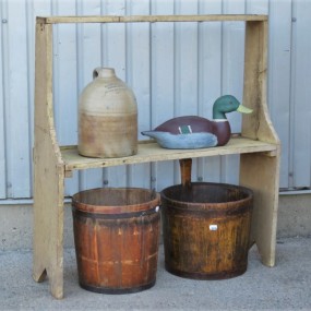 Bucket bench, original color, Early 20th century