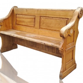 Antique church bench