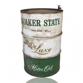 Quaker state de luxe motor oil barrel 