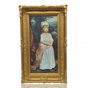 Vintage photo portrait with frame 