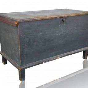#59256 -  Antique blanket chest, forged nails and original color 