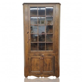 Antique corner pine dresser armoire, corner cupboard Antique corner pine dresser armoire, corner cupboard