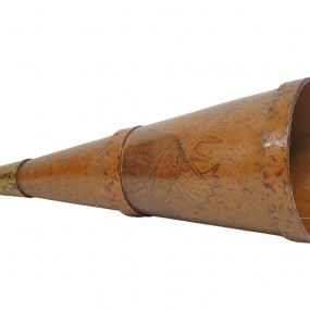 Antique call horn featuring an attractive aged patina 