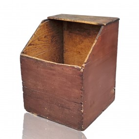 Belle petite boîte à bois, clous carrés et couleur d'origine 