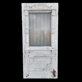 Antique wooden house doors