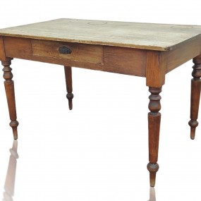 Antique turned legs table 