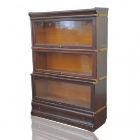 3 sections antique bookcase 