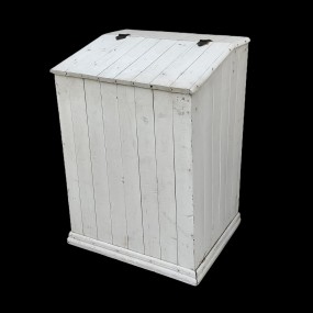 Antique box fire putting firewood