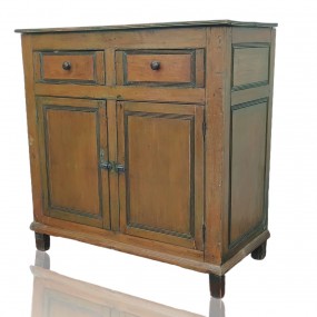 Buffet antique en pin, style Adam, pattes non d'origine, bahut 
