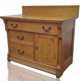 Bureau chiffonnier en chêne