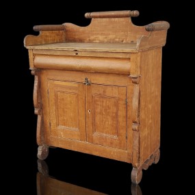 Antique washstand pine chest 