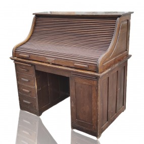 Bureau secrétaire roll-top, bureau de travail 