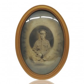 Frame with military photo portrait 