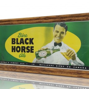 Cadre avec publicité de la bière Black Horse ale 