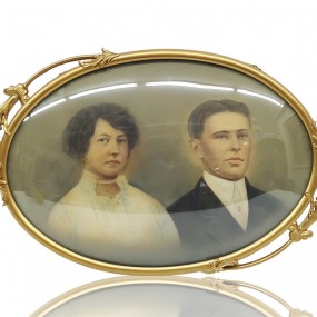Vintage frame with photo