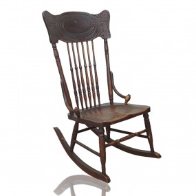 Press-back rocking chair 