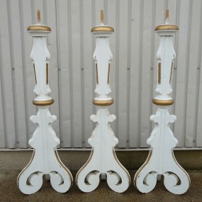 Wooden candlesticks