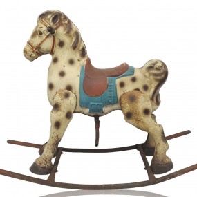 Cheval berçant en métal, jouet pour enfant 