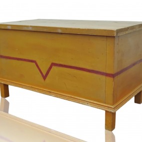 Antique v blanket chest, v box 