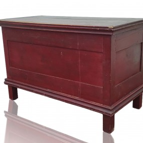 Antique blanket chest, original color 