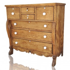 Antique bonnet chest of drawers 