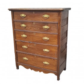 Commode antique en chêne, bureau 