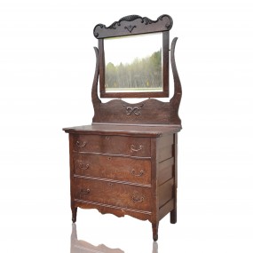 Antique dresser with mirror