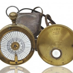 Antique brass little punch clock