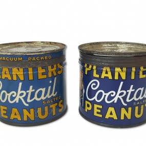 Contenants, boîtes à arachides, peanuts Planters, cannes de conserve 
