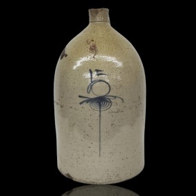 Decorative stoneware jug 