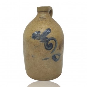 Antique stoneware jug signed St-Johns, stoneware 