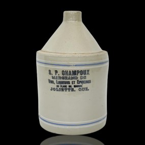Vintage Champoux merchant jug from Joliette
