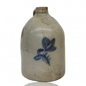 Stoneware merchant jug signed Chaput from Montreal 