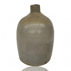 Antique Levis merchant stoneware jug 