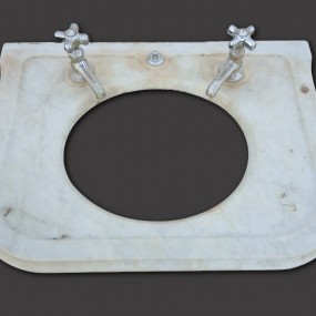 Marble sink plate