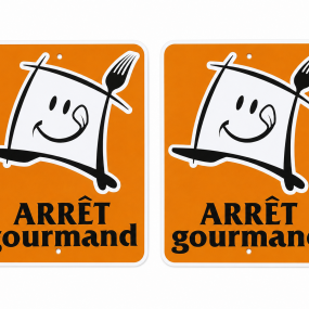 #61612 -  Paire d’affiches Arrêt gourmand, annonces