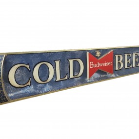 Vintage Budweiser Cold beer sign 