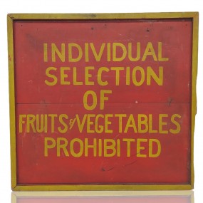 Enseigne publicitaire Fruits et légumes, pancarte en bois, affiche, annonce 