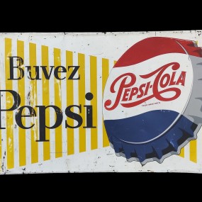 Vintage advertising Pepsi-Cola sign